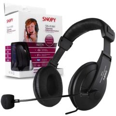 Snopy SN-4388 Deri Headset Mikrofonlu Kulaklık