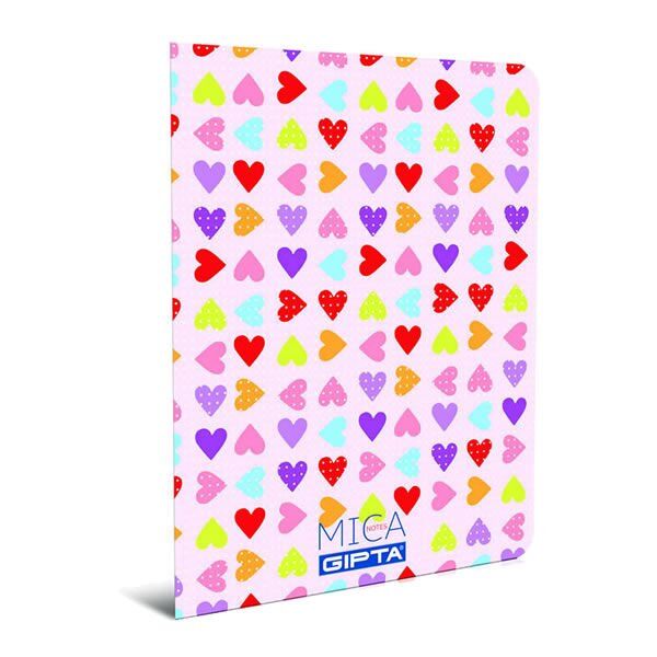 Gıpta Mica A5 80 Yaprak Kareli Tel Dikişli PP Kapaklı Defter