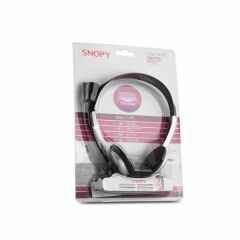 Snopy SN-988 Siyah-Gümüş Mikrofonlu Kulaklık