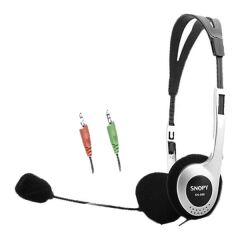 Snopy SN-988 Siyah-Gümüş Mikrofonlu Kulaklık
