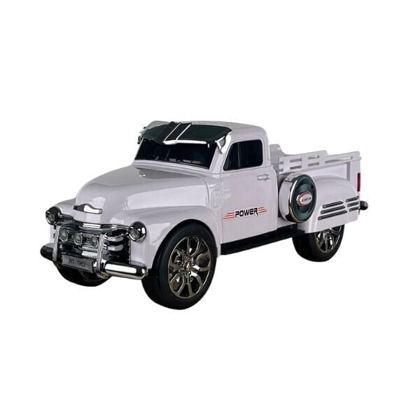 EVERTON RT-1962 Beyaz Arabalı Bluetooth Fm/Usb/Tf/Aux Şarjlı Nostaljik Radyo