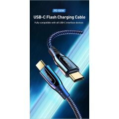 Mcdodo CA-8120 100 w Type-C To Type-C Hızlı Şarj Kablosu