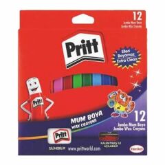 Pritt 1655739 12 li Üçgen Silinebilir Pastel Boya