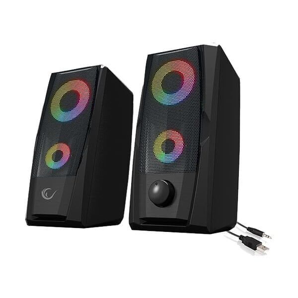 Rampage RMS-X9 2.0 RGB Işıklı Multimedia 5V 30dB Gaming Oyuncu Speaker
