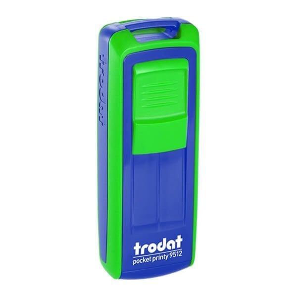 Trodat 9515 P4 47 x 18 mm Yeşil - Mavi Mavi Keçe Cep Kaşesi Boş Kaşe