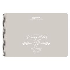 Gıpta Harmony 25x35 30 Yaprak Spiralli Plastik Kapaklı Resim Defteri