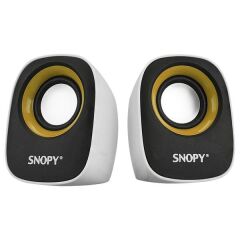 Snopy SN-120 Beyaz-Sarı Usb Speaker