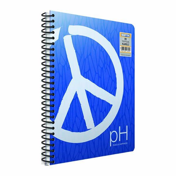 Gıpta PH A6 80 Yaprak Çizgili Spiralli Defter