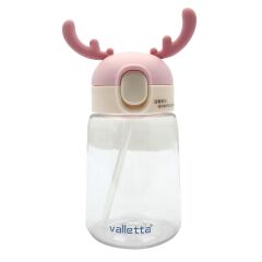 Valletta 1252 400 ml Pembe Kimbayo Çocuk Matarası