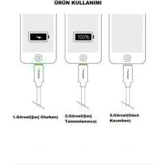 Mcdodo CA-7410 Power Off 3A Işıklı Data Şarj Kablosu