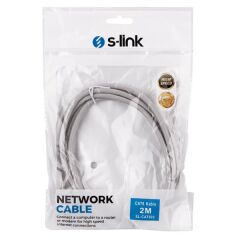S-Link SL-Cat602 Cat6 2 mt Gri Utp Patch Kablo