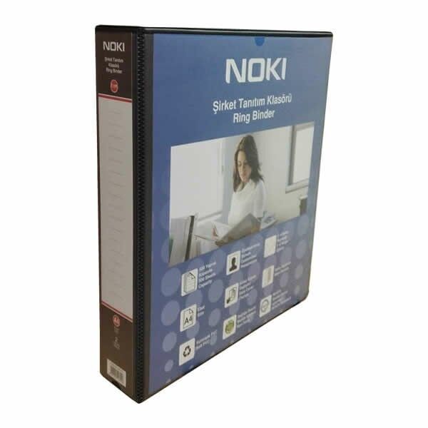 Noki 501525-190 2 Halkalı 5 cm Siyah Şirket Tanıtım Klasörü