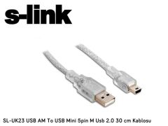 S-Link Sl-UK2 0.20 mt Mini 5P to USB Kamera Kablosu
