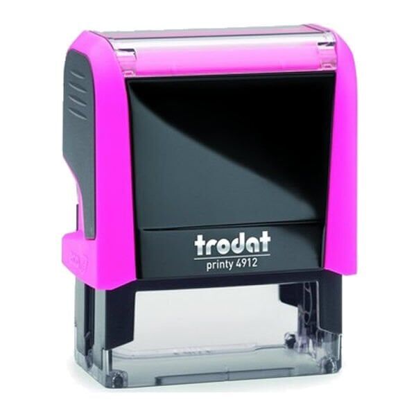 Trodat 4912 P4 Neon Pembe Gövde Kaşe Boş Kaşe