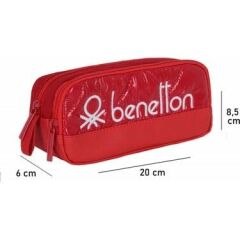 Benetton 70232 Kırmızı Çift Gözlü Kalemlik