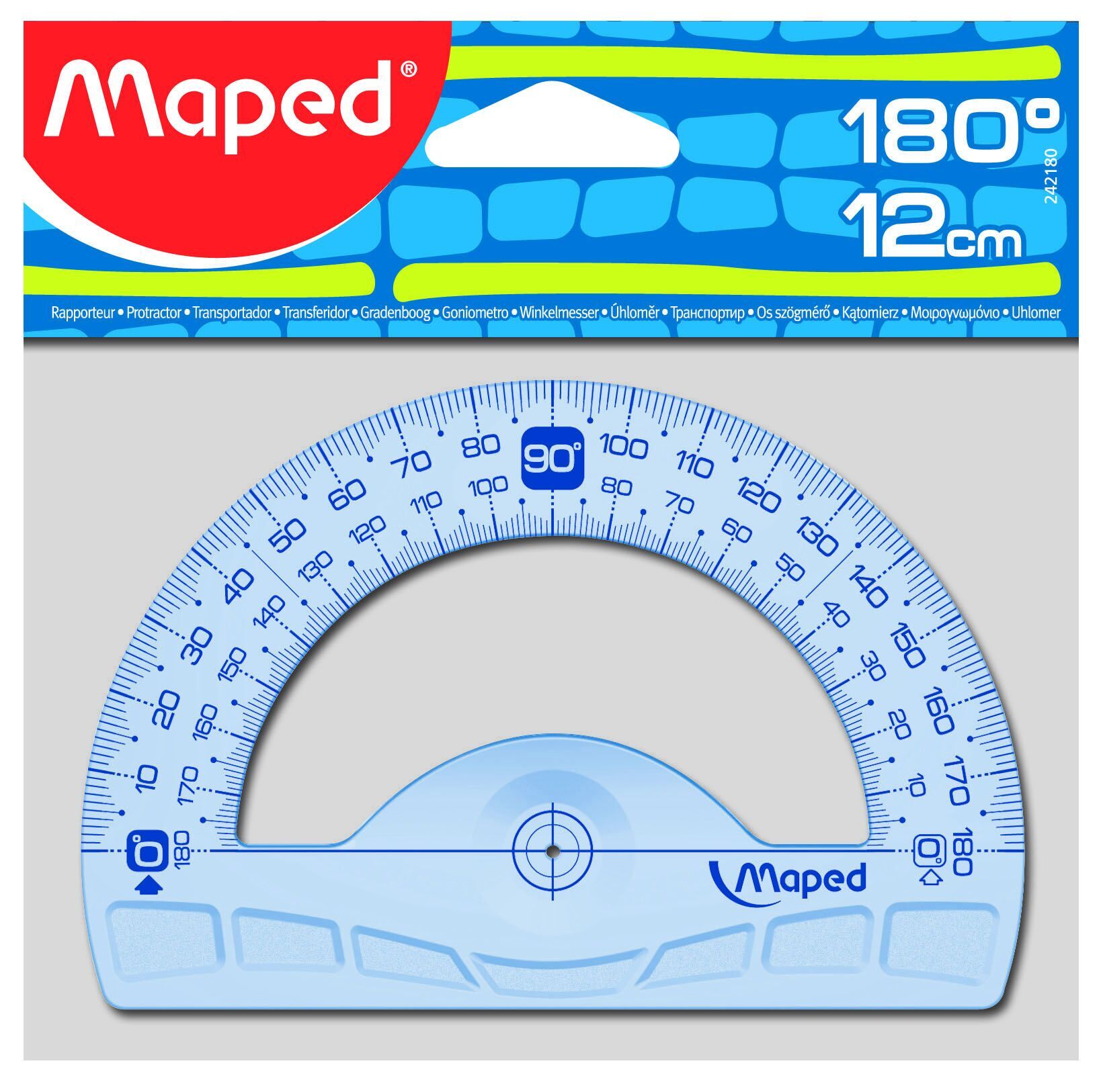 Maped 242180 12 cm Geometrıc 180° Açı Ölçer