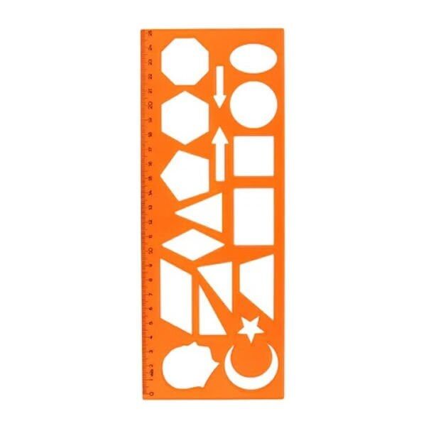 Hatas 2285 25 cm Geometrik Şekiller Şablonu