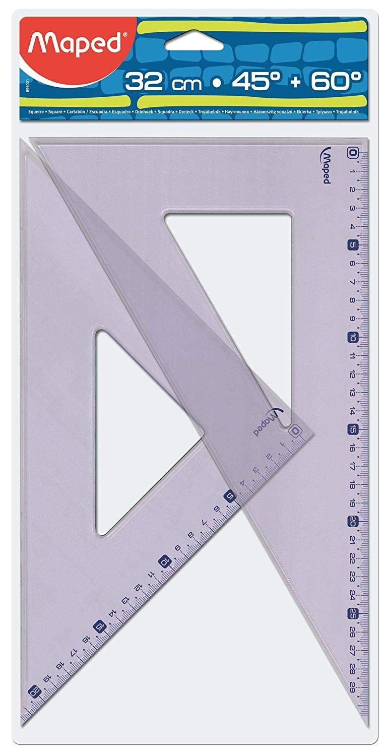 Maped 895001 32 cm Çiftli Paket Teknik Gönye