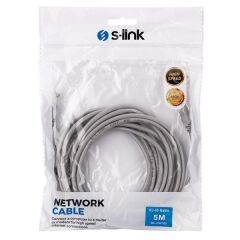 S-Link SLCat05 5 mt Gri Cat 5 Utp Patch Kablo