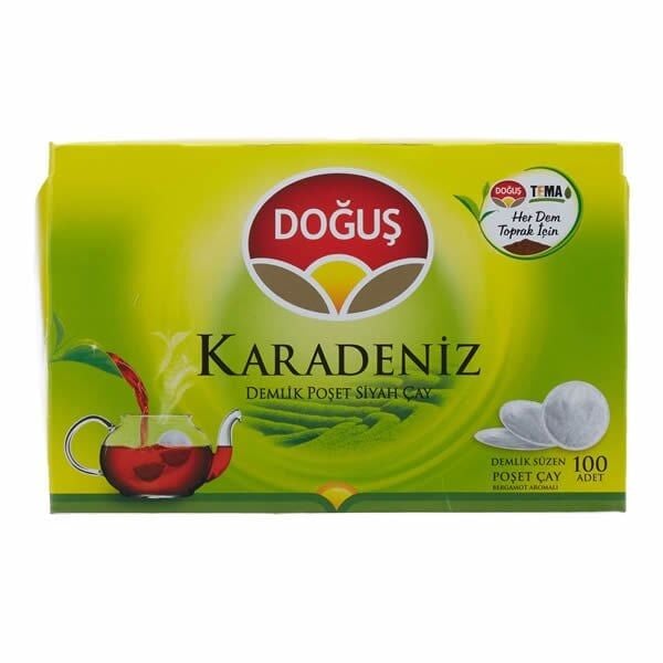 Doğuş Karadeniz 100 lü 3,2 gr Bergamot Aromalı Demlik Poşet Çay