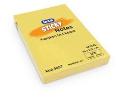 Mas 3657 76x102 100 Yaprak Pastel Sarı Not Kağıdı