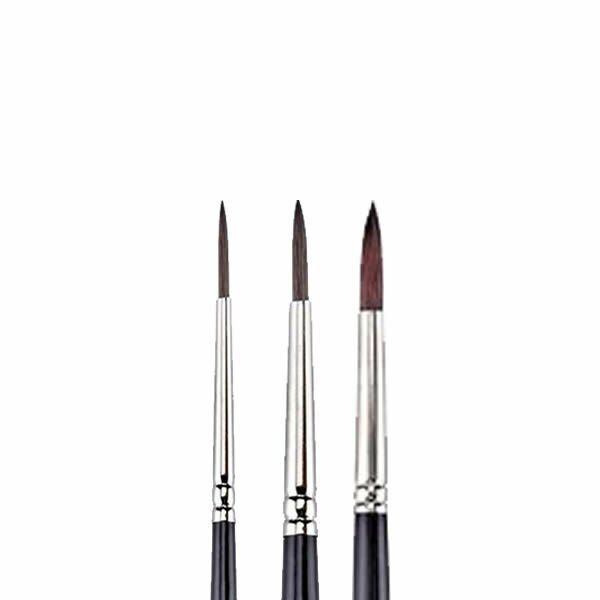 Brons BR-244 145 Serisi No:2-4-6 3 lü Suluboya Fırça Set