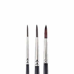 Brons BR-244 145 Serisi No:2-4-6 3 lü Suluboya Fırça Set