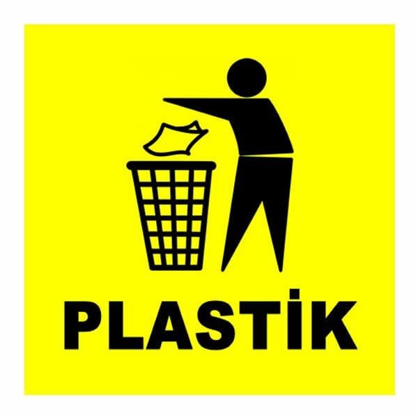 Ofisostim 12x12cm Plastik Sarı Yuvarlak Yapışkanlı Sticker