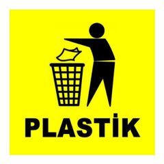 Ofisostim 12x12cm Plastik Sarı Yuvarlak Yapışkanlı Sticker