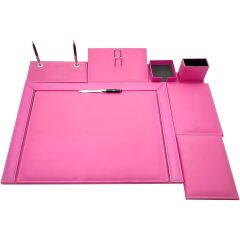 Gülpaş 280 Lüks 9 Parça Çerçeveli Pembe Sümen Takımı