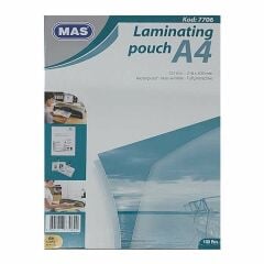 Mas 7706 A4 125 Mic 100 lü Laminasyon Filmi