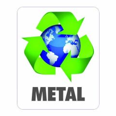 Ofisostim 20x25cm Metal Yapışkanlı Sticker