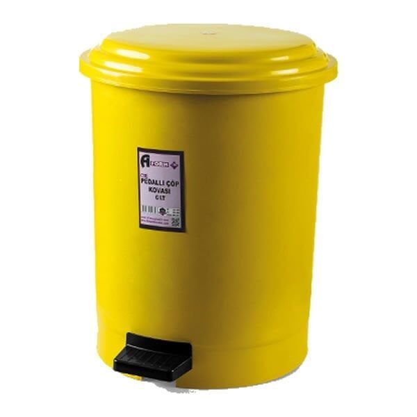 Aform 6 Lt No:2 Sarı Pedallı Çöp Kovası