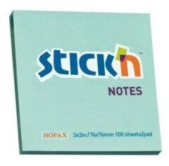 Gıpta Stickn 76x76 100 Yaprak Pastel Mavi Yapışkanlı Not Kağıdı