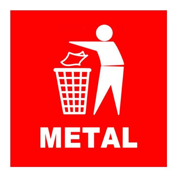 Ofisostim 12x12cm Metal Kırmızı Yuvarlak Yapışkanlı Sticker