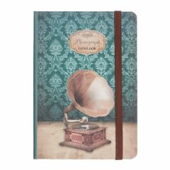 Scrikss A6 Retro Phonograph Çizgili Defter