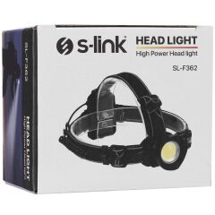 S-link SL-F362 5W Cob Led Pilli Işık Ayarlı ve Modlu Kafa Lambası