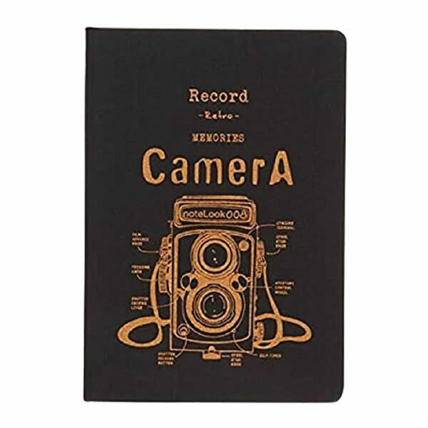 Scrikss A5 Tekstil Kapak Kamera Sarı Çizgili Defter
