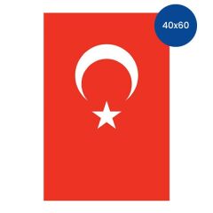 Yükselen Bayrak 40x60 Türk Bayrağı