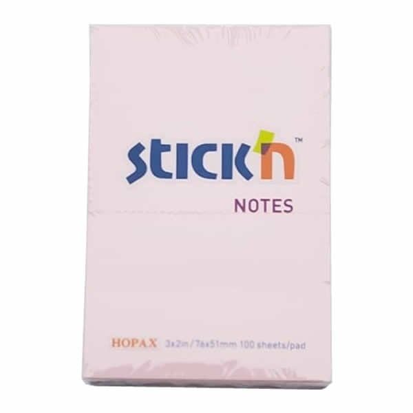 Gıpta Stickn 76x51 100 Yaprak Pastel Pembe Yapışkanlı Not Kağıdı