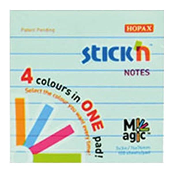 Gıpta Stickn 76x76 100 Yaprak Magic 4 Pastel Renk Not Kağıdı