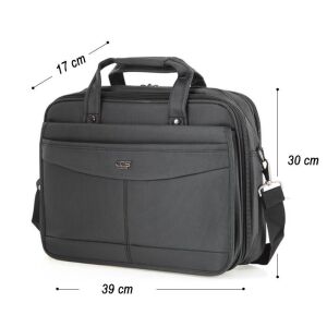 ÇÇS 71442 Omuz Askılı Gri Evrak Çantası