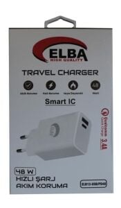 Elba ELB13 Elb-48w 3.4A USB Pd48 Akıllı Koruma Isıya Dayanıklı Hızlı Aleti