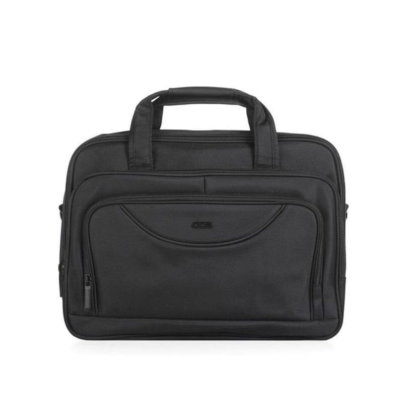 ÇÇS 71386 Omuz Askılı Çift Bölme Siyah Evrak Ve Laptop Çantası