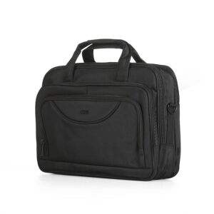 ÇÇS 71386 Omuz Askılı Çift Bölme Siyah Evrak Ve Laptop Çantası