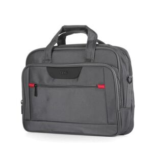 ÇÇS 71386 Omuz Askılı Çift Bölme Gri Evrak Ve Laptop Çantası