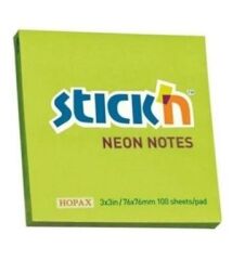 Gıpta Stickn 76x76 100 Yaprak Neon Yeşil Yapışkanlı Not Kağıdı