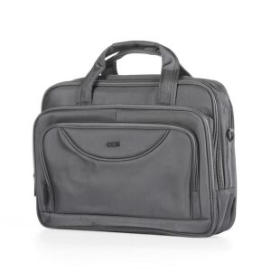 ÇÇS 71384 15.6 Çapraz Askılı Gri Evrak Çantası