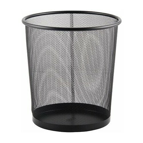 Mas 854 Siyah 10 Lt Tam Delikli Metal Çöp Kovası