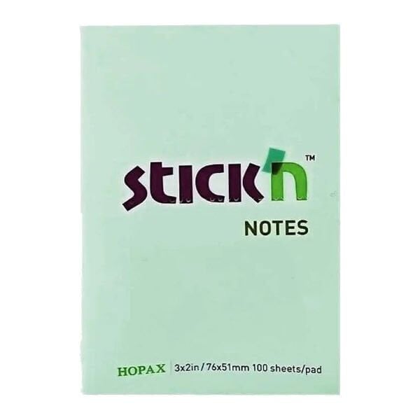 Gıpta Stickn 76x51 100 Yaprak Pastel Mavi Yapışkanlı Not Kağıdı